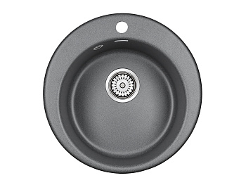 Кухонная мойка Paulmark GELEGEN 50 PM404800-DG 48х48 цвет графит